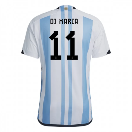 Billiga Fotbollströjor Argentina Di Maria 11 Hemma tröja WM 2022 Kortärmad